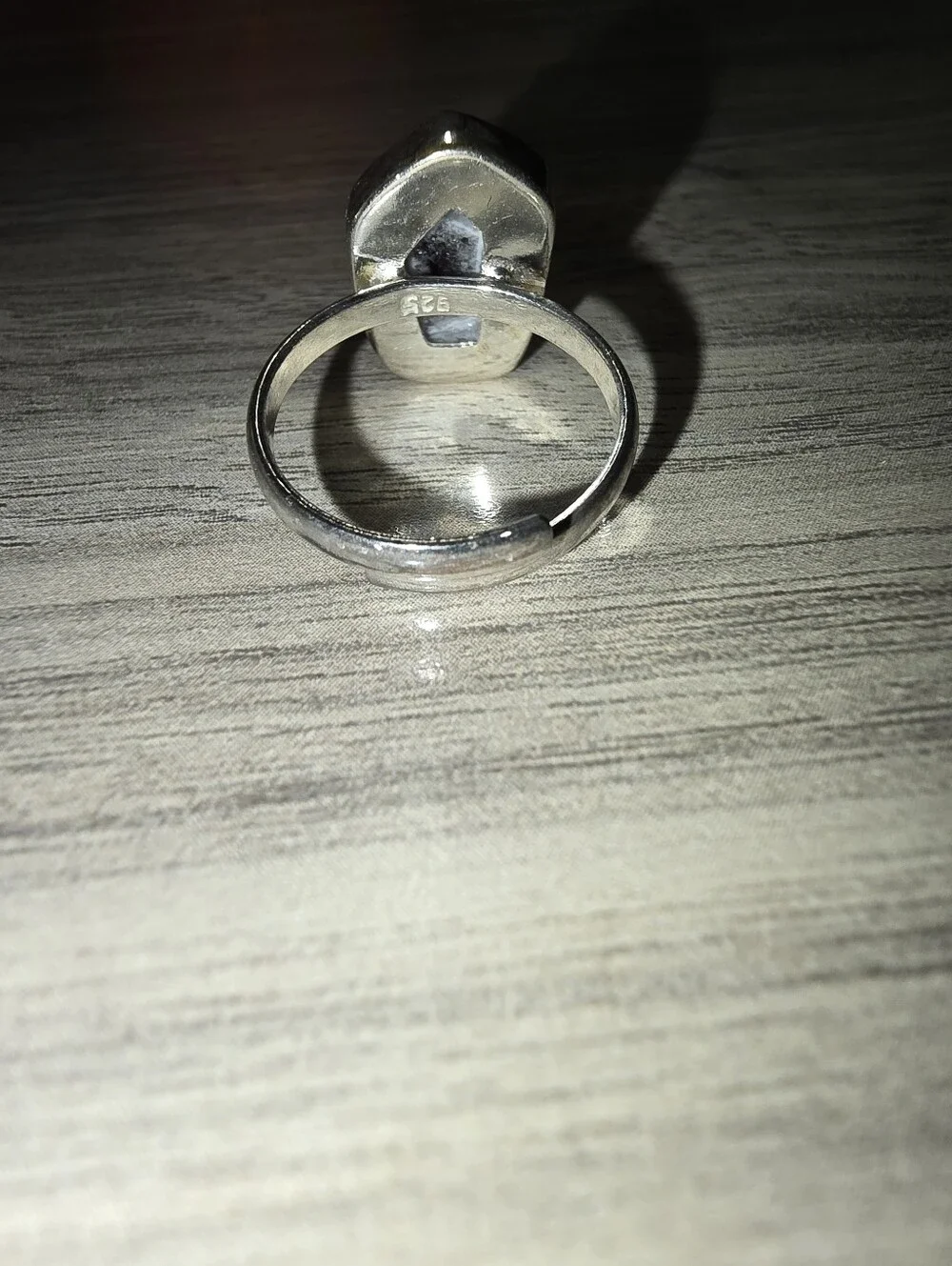 Rare Trapiche Amethyst 925 Sterling Silver Adjustable Statement Ring ✨